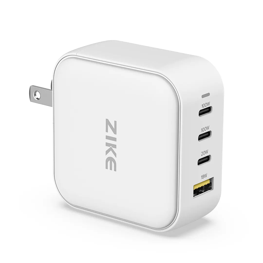 ZIKE 100W GaN USB-C 4 Ports Wall Phone Charger Z310