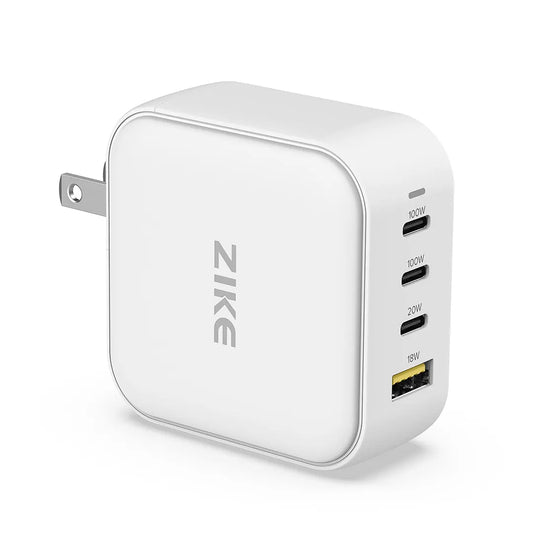 ZIKE 100W GaN USB-C 4 Ports Wall Phone Charger Z310