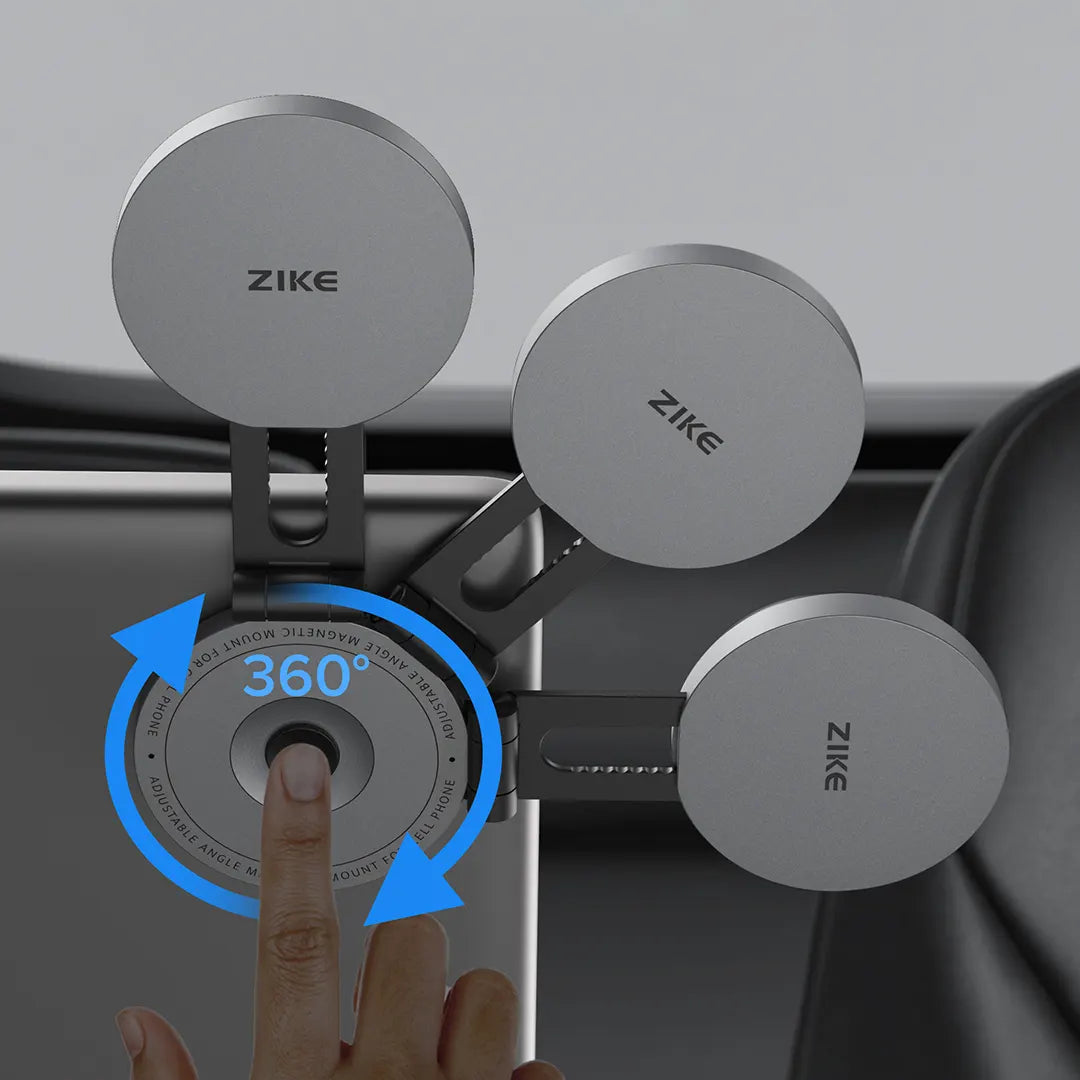 ZIKE 15W QI2 Magnetic Wireless Charging Phone Holder supports all round angle adjustment