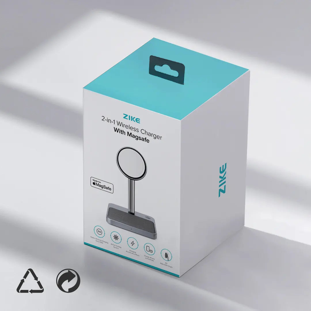 ZIKE 2-in-1 Magsafe Wireless Charger protect environment