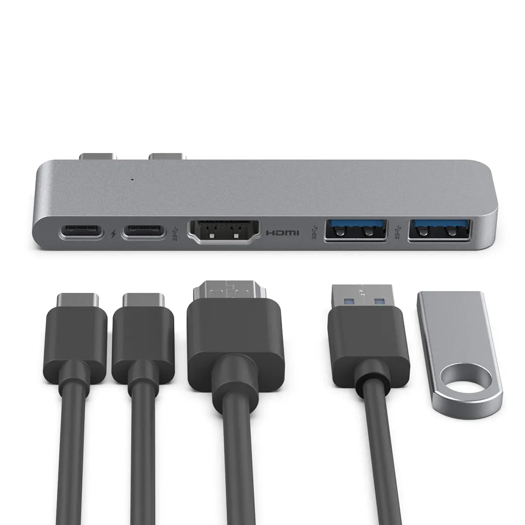 ZIKE 5-in-2 USB C Hub for MacBook Pro/Air Z28A6