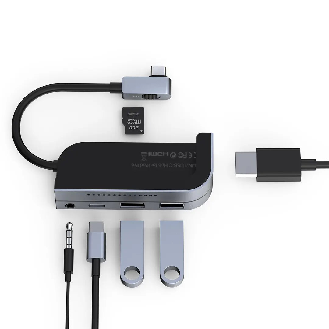 ZIKE 6-in-1 USB C Hub for iPad Pro/Air Z39S