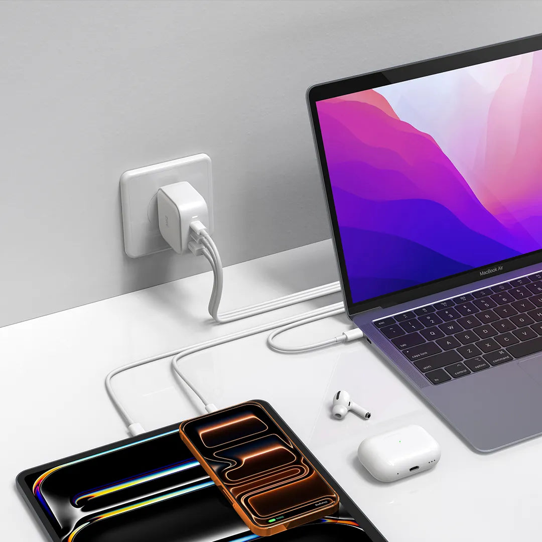 ZIKE 66W GaN USB-C Wall Charger Dual C port 65W charging