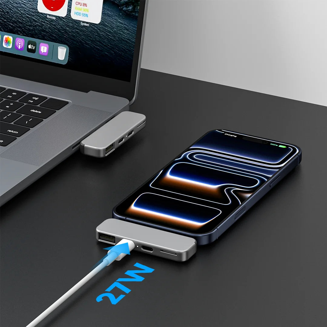 ZIKE USB-C Extender for iPhone 17/16/15 Z806 supports 27W fast charging
