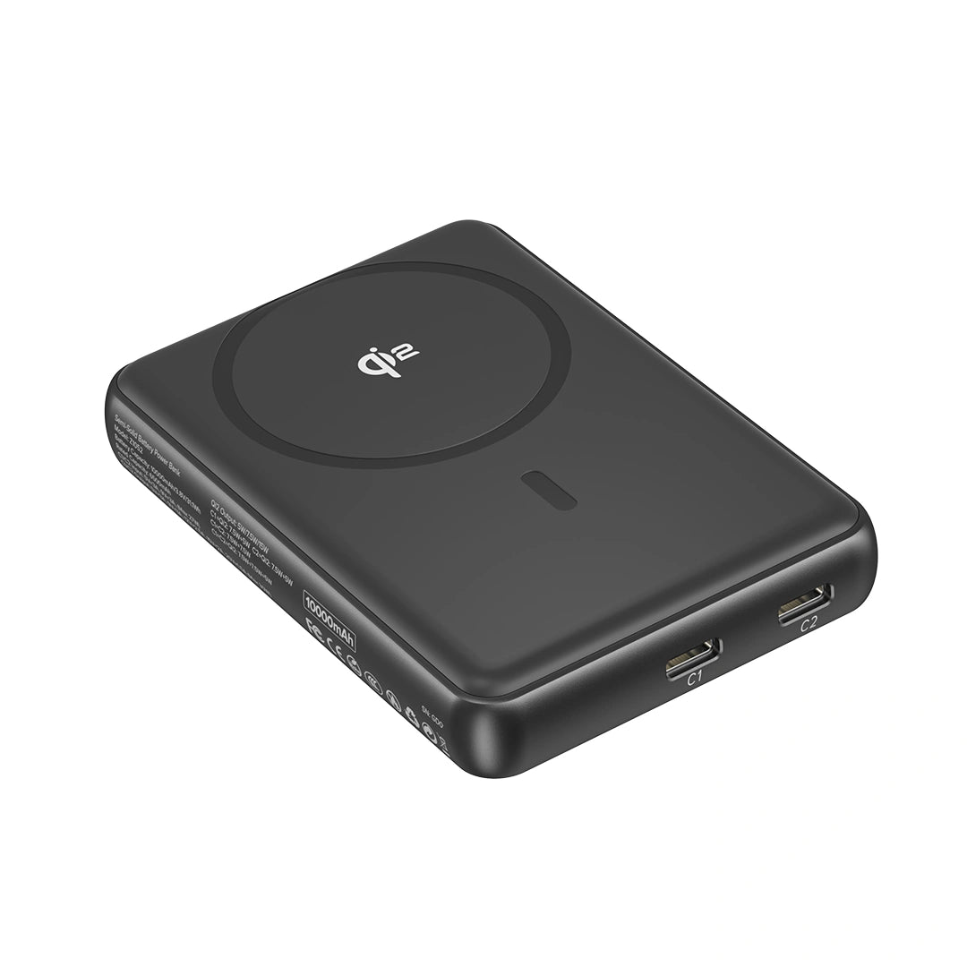 ZIKE Z1052A Solid-State MagSafe Power Bank 10000mAh Black for iPhone 15/16