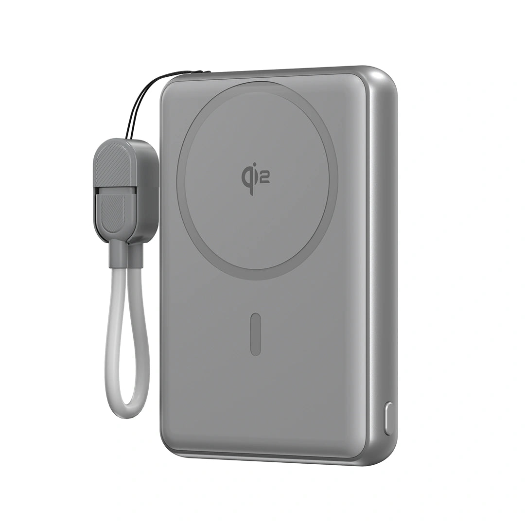 ZIKE Z1052A Solid-State MagSafe Power Bank 10000mAh Gray for iPhone 15/16
