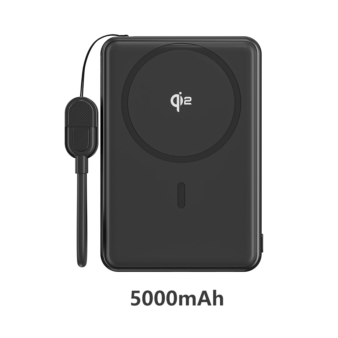 ZIKE Z1051 Solid-State MagSafe Power Bank Black 5000mAh for iPhone 17/16