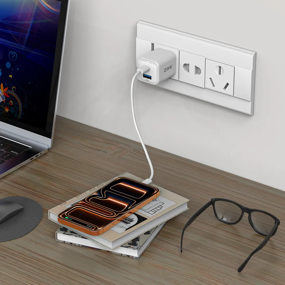 ZIKE Z1333 35W GaN USB-C Wall Charger Fast Charge iPhone