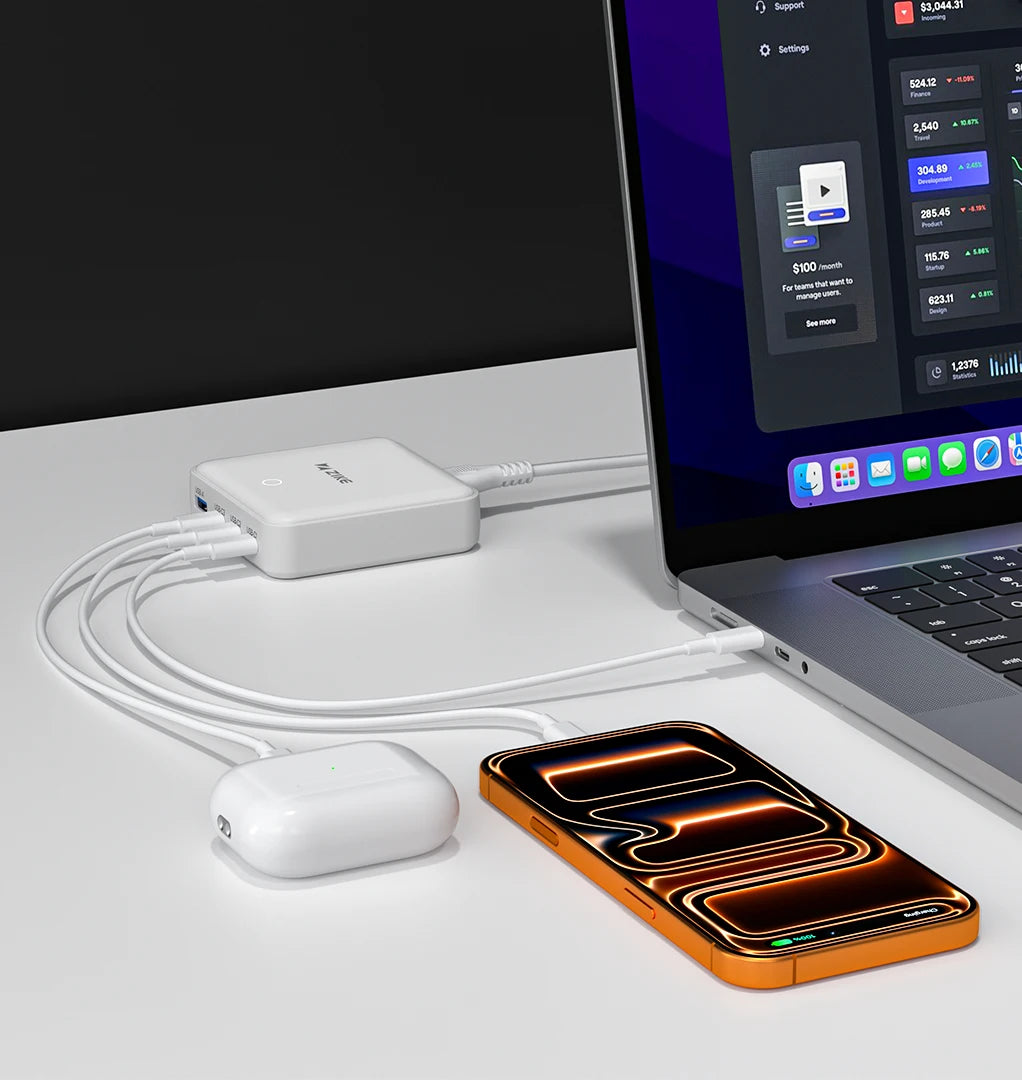 ZIKE Z1810 100W 4 Port GaN Desktop Charger is a fashion pioneer