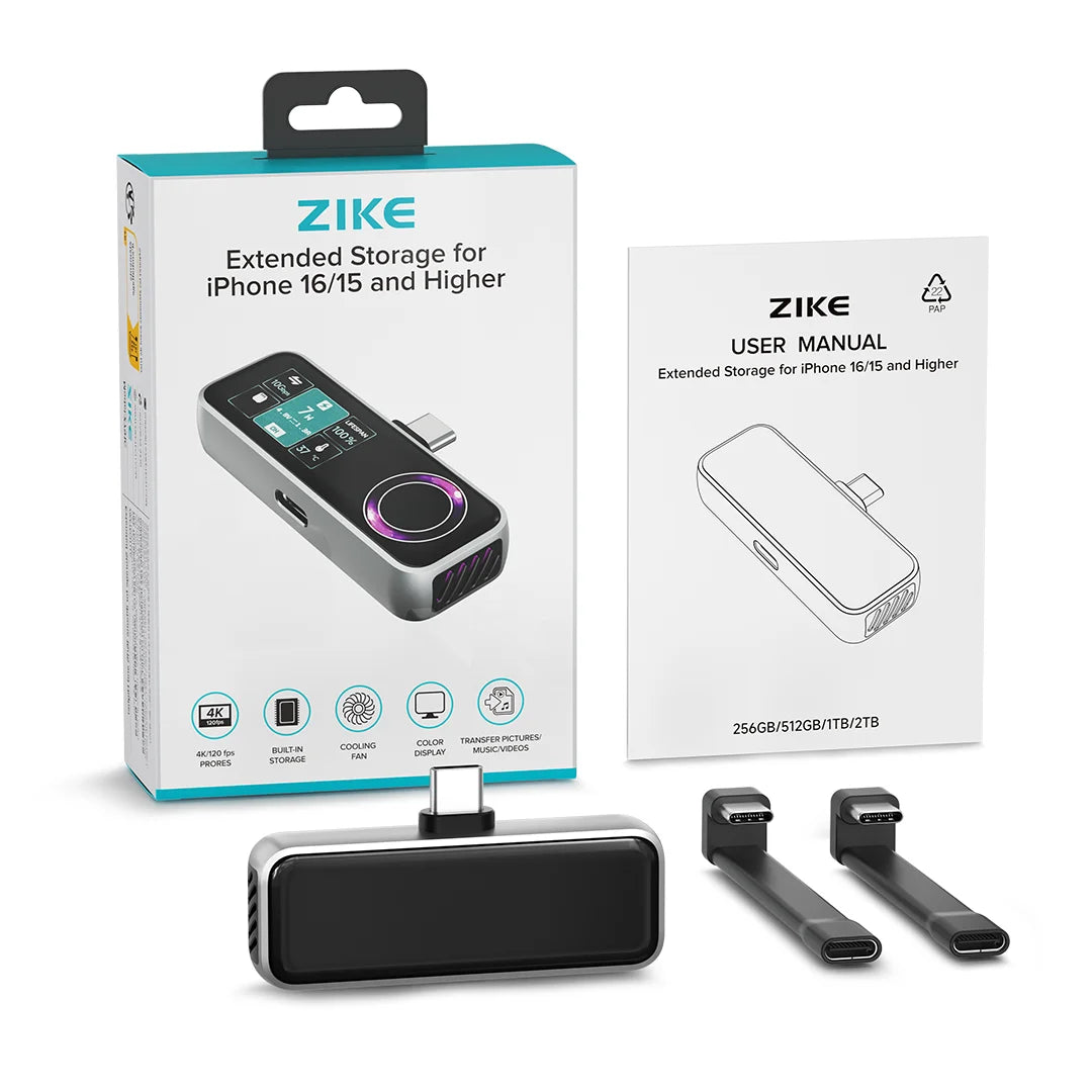 ZIKE Z791A/Z791C USB-C Magnetic Extended Storage for iPhone 17/16/15 Series