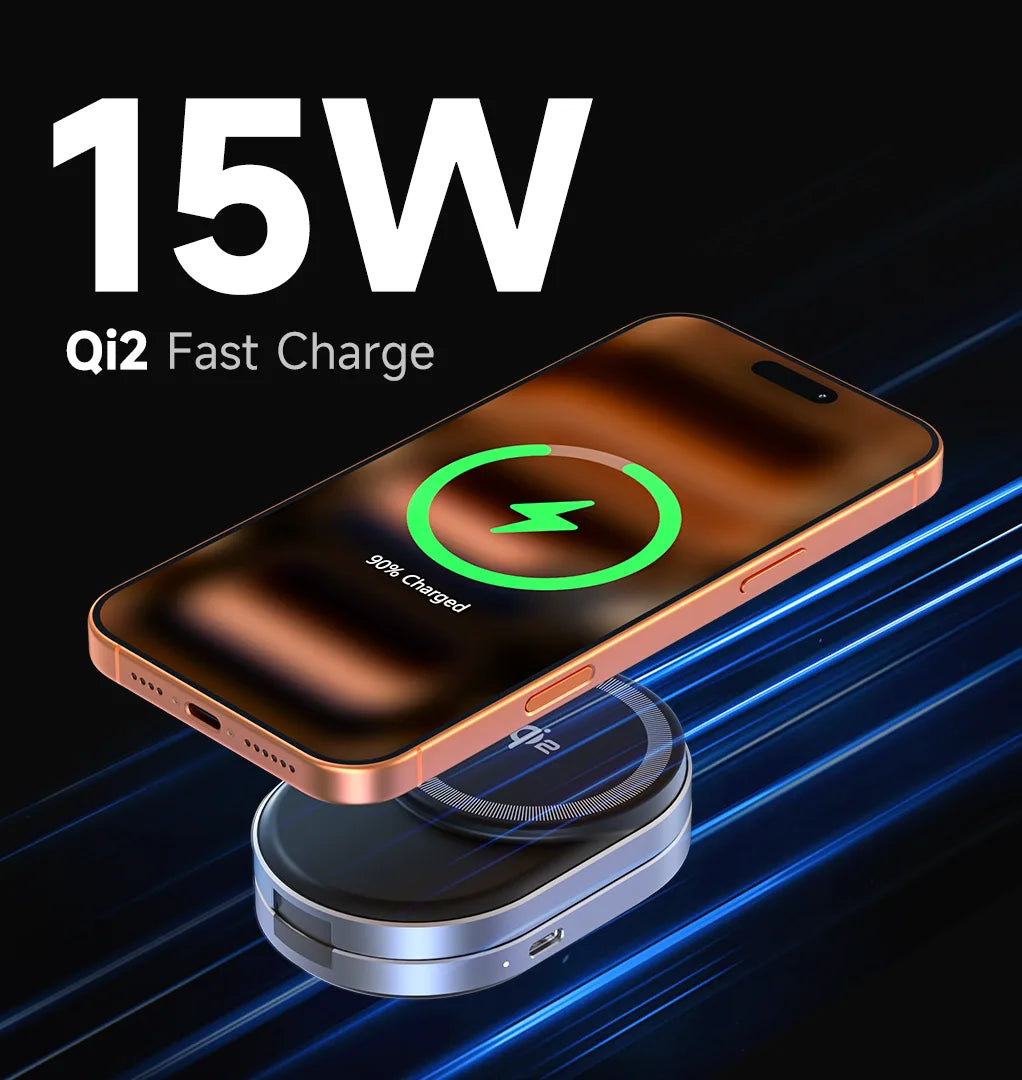 ZIKE Z855 3-in-1 Qi2 Magnetic Foldable Wireless Charger boasts true 15W ultra fast charging