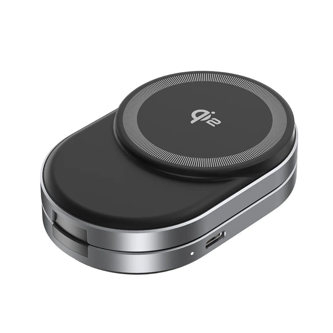 ZIKE Z855 3‑in‑1 Qi2 Magnetic Foldable Wireless Charger – 15W Fast Charging for iPhone & More