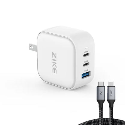 (Bundle) ZIKE 66W GaN Charger + 1.5m 100W Cable 2 Pack