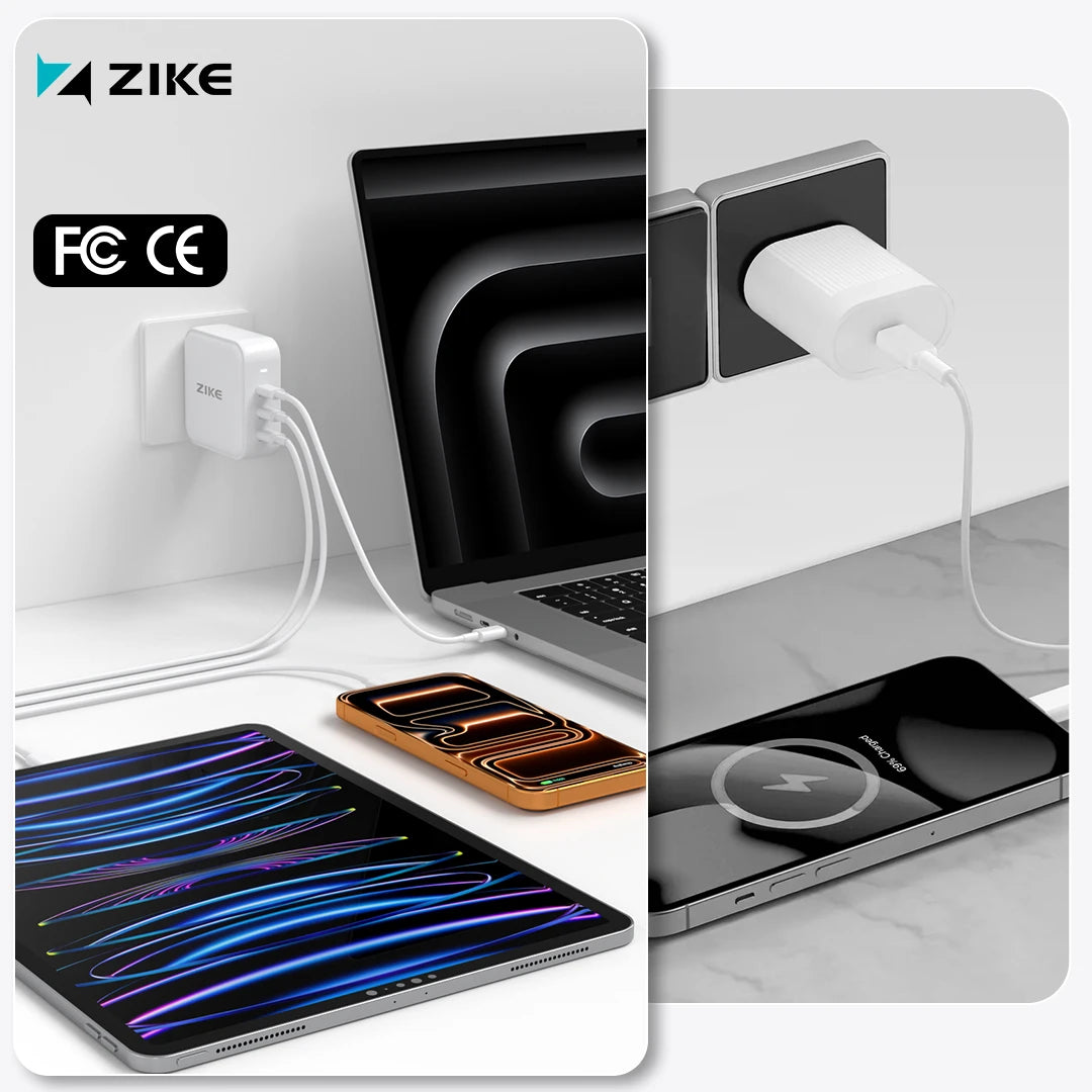 Comparison chart of our genuine GaN charger Z1214 and unbranded and uncertified chargers.
