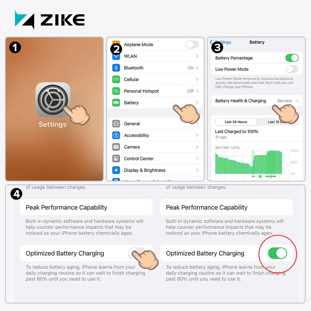Enable Optimized Battery Charging to properly charge your iPhone 17.