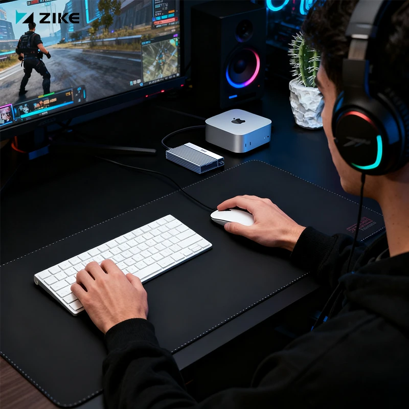 The Z666 USB4 hard drive enclosure can easily handle backing up your Steam game library.