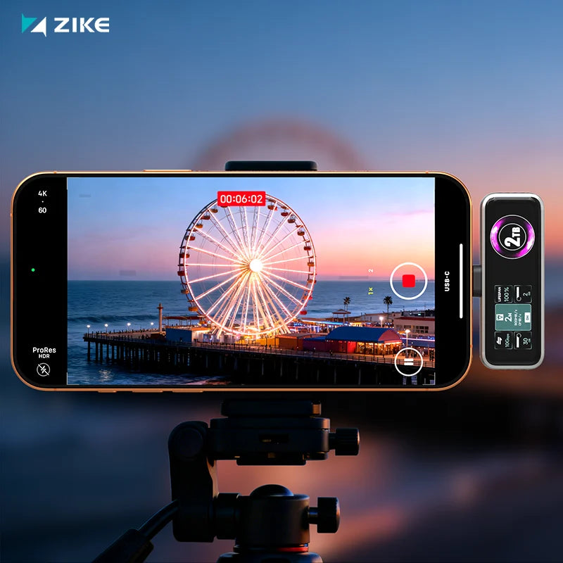 The Z791C enables iPhone 17 to achieve an unlimited ProRes 4K 60fps workflow.