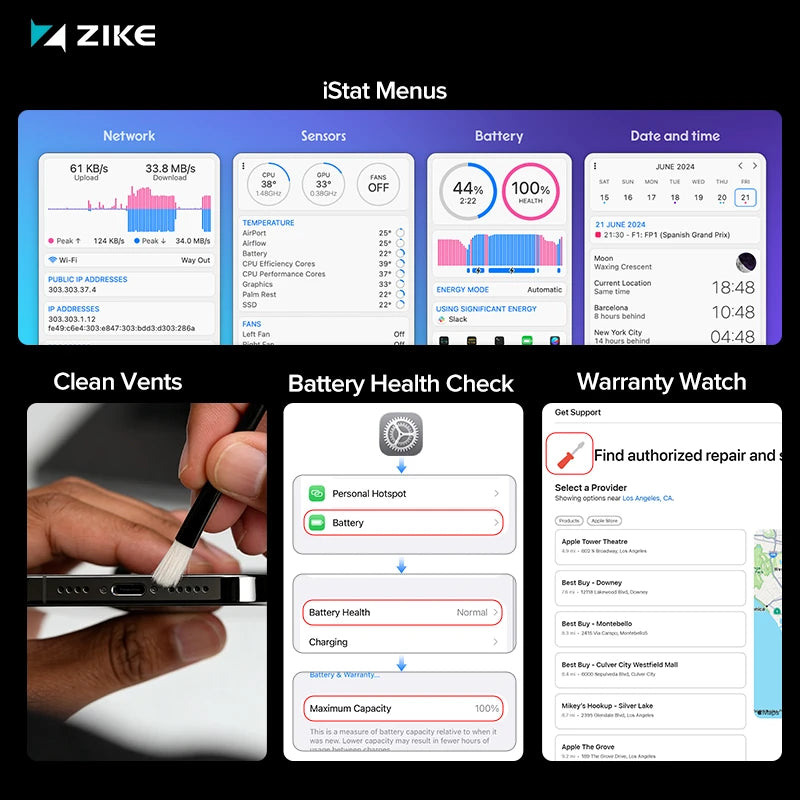 Use a temperature monitoring app