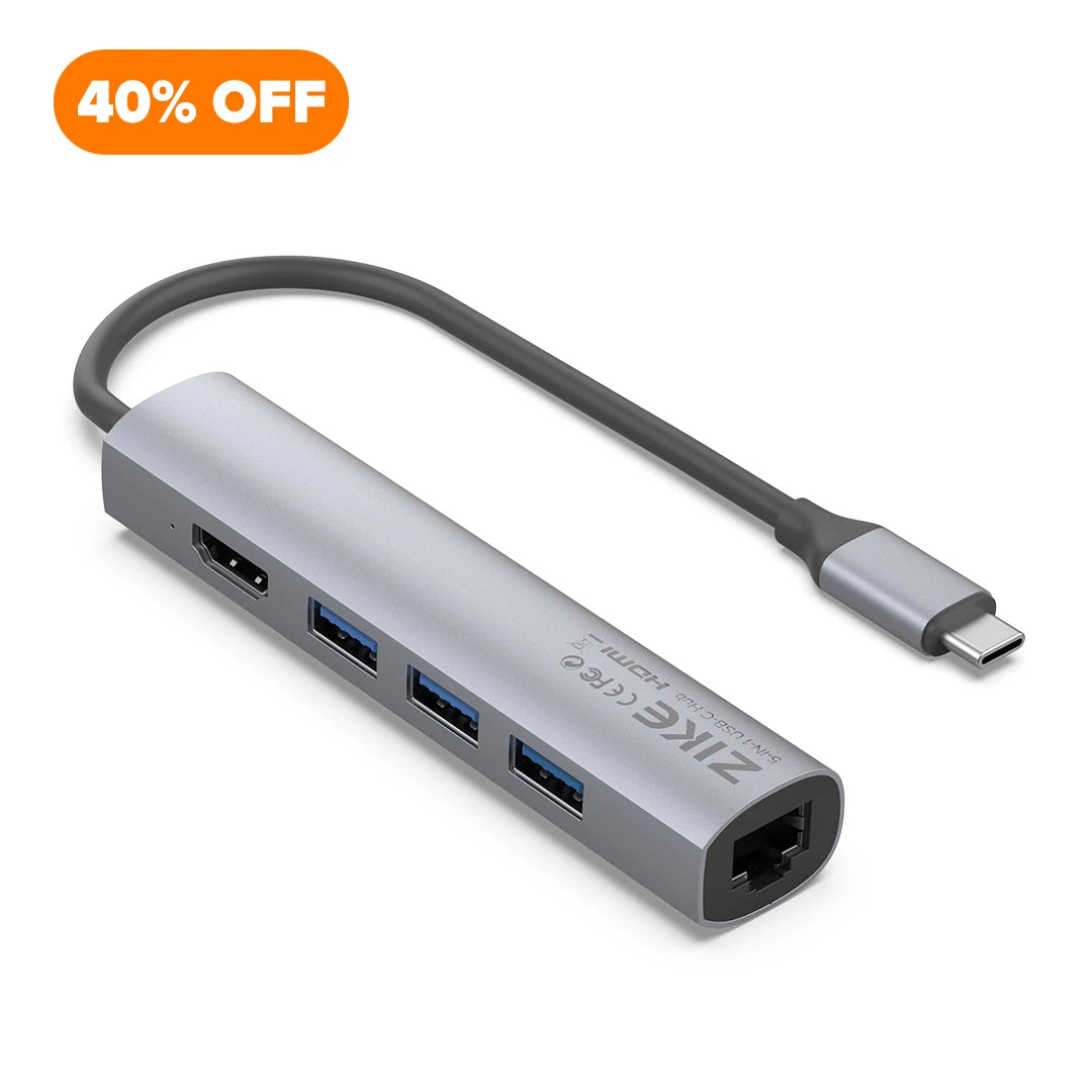ZIKE 5-in-1 USB C Hub für MacBook Z221B 