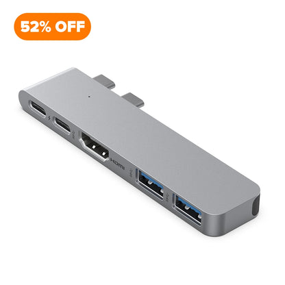 ZIKE Z28A6 5-in-2 USB-C Hub for MacBook Pro/Air & Neo