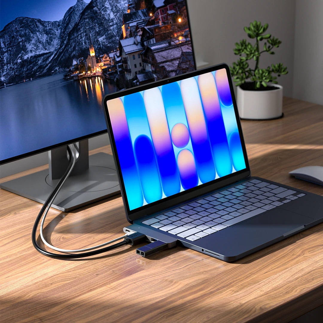 ZIKE Z28A6 5-in-2 USB-C Hub for MacBook Pro/Air & Neo