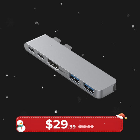 ZIKE 5-in-2 USB C Hub für MacBook Pro/Air Z28A6 