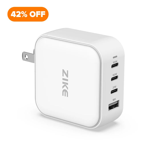ZIKE 100W GaN USB-C 4-Port-Wandtelefonladegerät Z310 