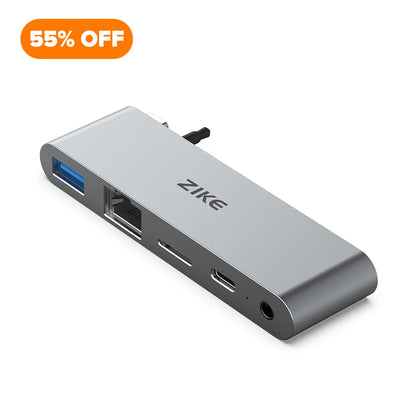 ZIKE 5-in-1 USB C Hub für MacBook Pro/ Air 2016-2023 Z594A