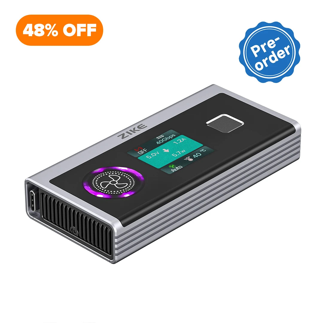 【Pre-order】Zike Vault – World's First 40Gbps Portable SSD with Apple Find My