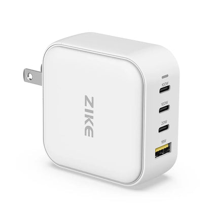 ZIKE 100W GaN USB-C 4 Ports Wall Phone Charger Z310