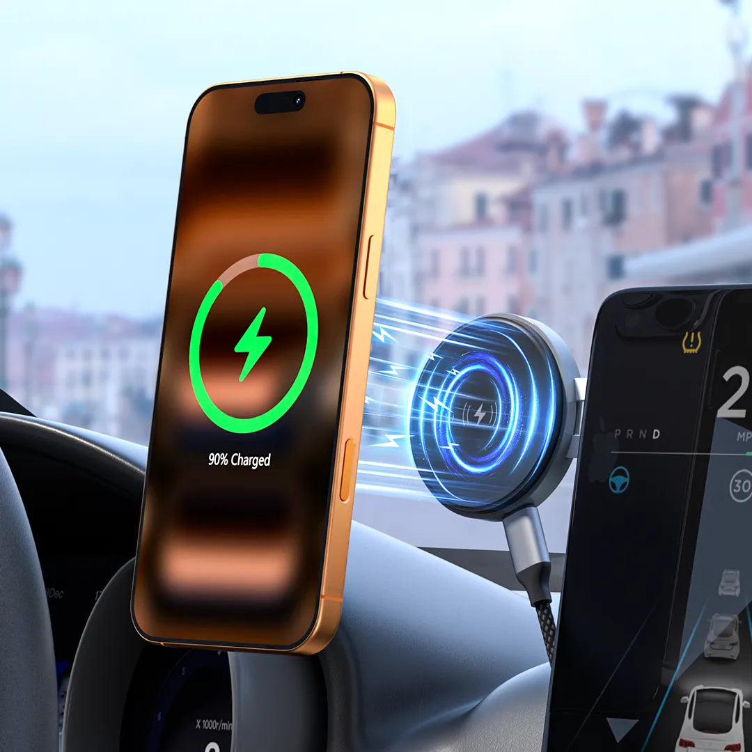 ZIKE 15W Qi2 Magnetic Wireless Charging Phone Holder has strong adsorption