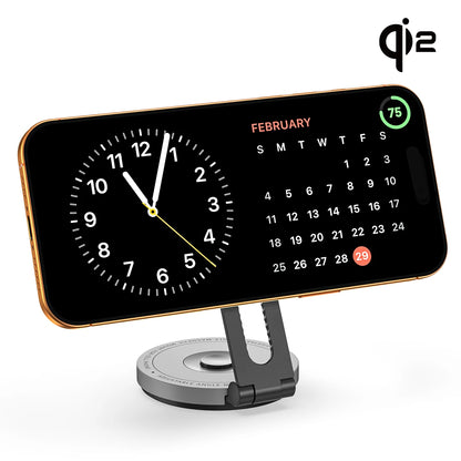 ZIKE Z677 15W Qi2 Tesla Magnetic Wireless Charger Phone Holder