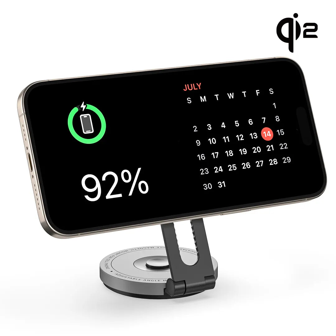 ZIKE 15W Qi2 Tesla Magnetic Wireless Charger Phone Holder Z677