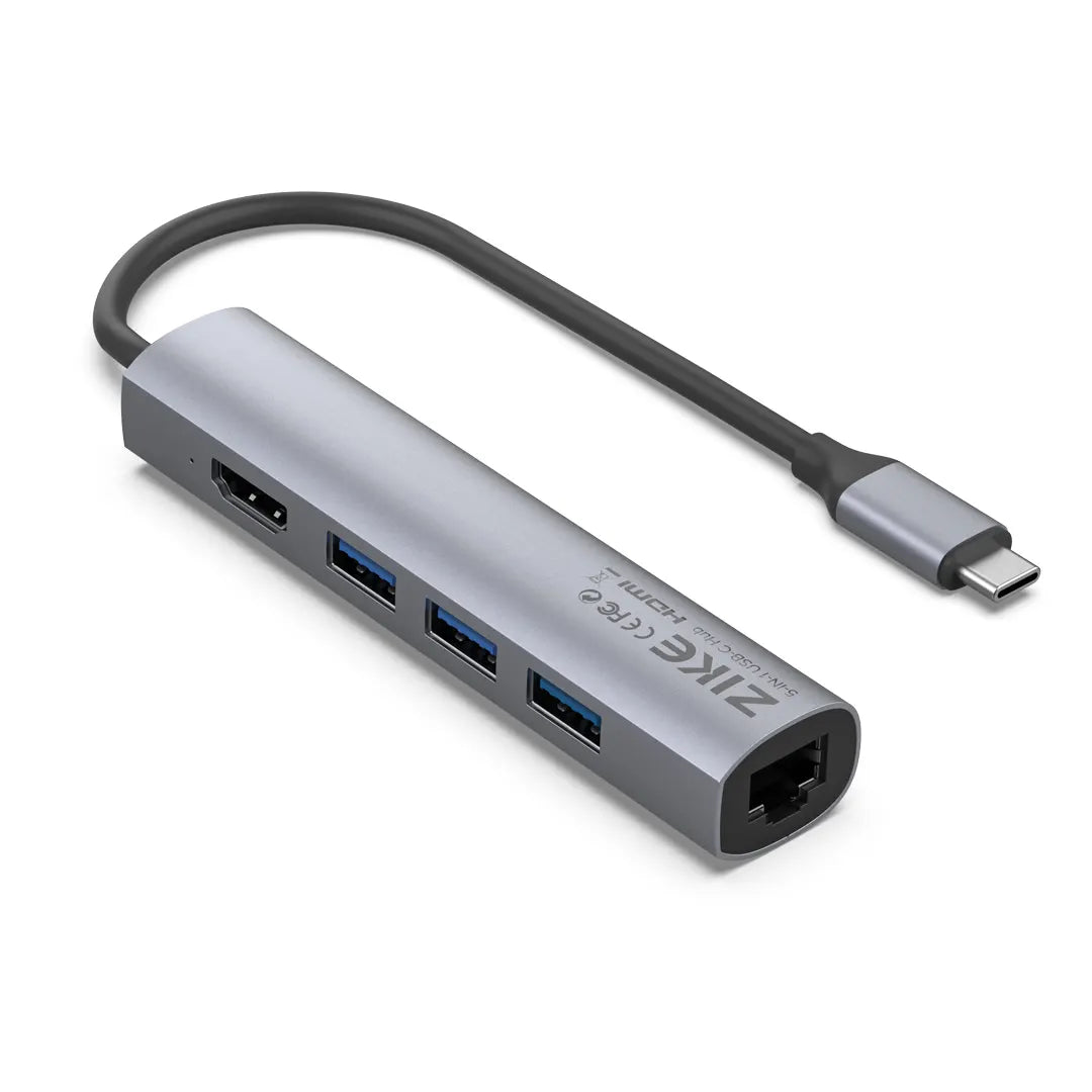 ZIKE 5-in-1 USB C Hub for MacBook Z221B