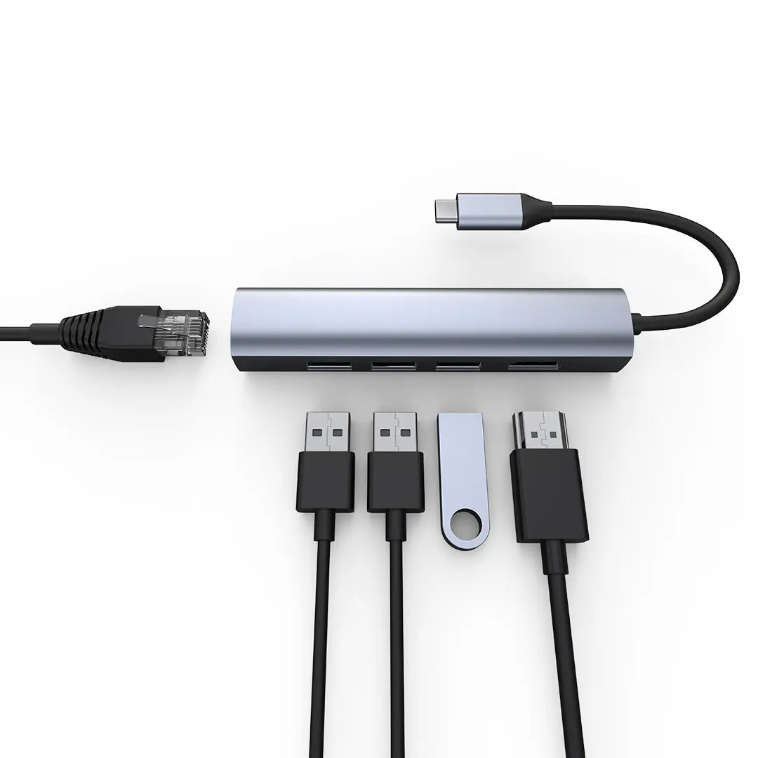 ZIKE 5-in-1 USB C Hub for MacBook Z221B