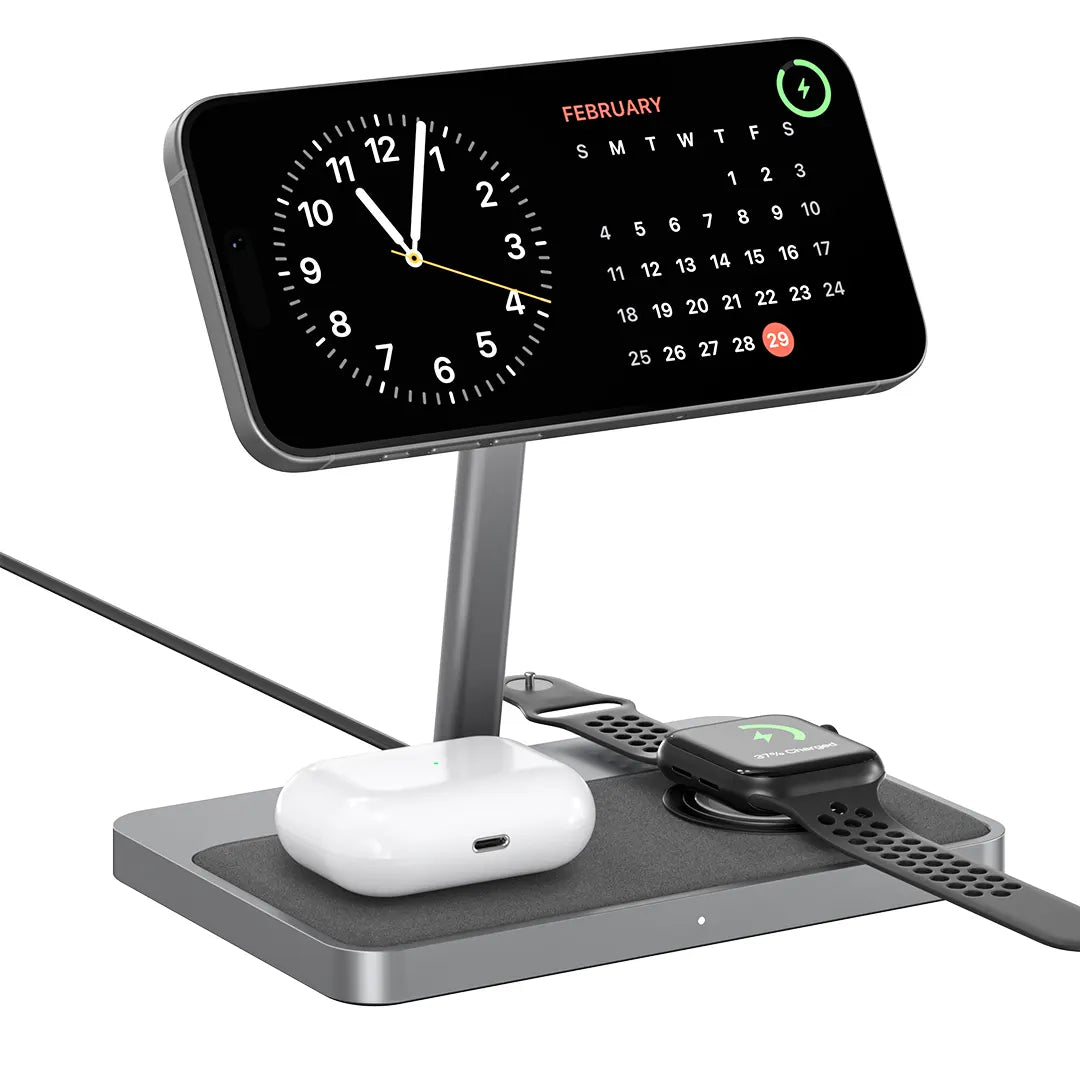 ZIKE 3-in-1 MFi & QI2 Magnetic Wireless Charging Stand Z557C