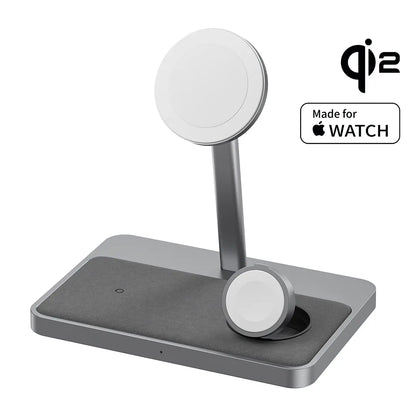 ZIKE 3-in-1 MFi & QI2 Magnetic Wireless Charging Stand Z557C