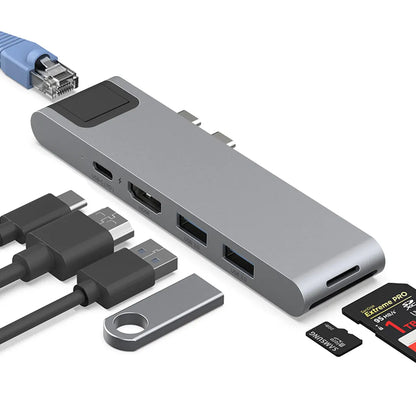 ZIKE Tube Pro 7-in-2 USB C Hub for MacBook Pro/Air Z29L