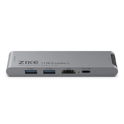 ZIKE Tube Pro 7-in-2 USB C Hub for MacBook Pro/Air Z29L