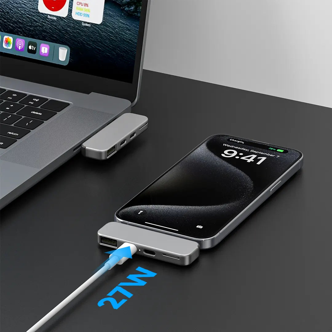 ZIKE USB C Extender for iPhone 15 Z806 supports 27W fast charging