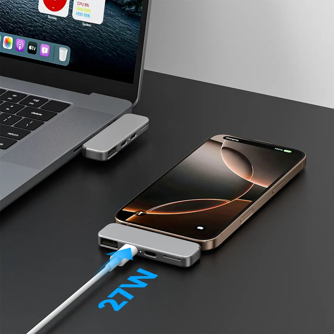 ZIKE USB-C Extender for iPhone 16/15 Z806 supports 27W fast charging