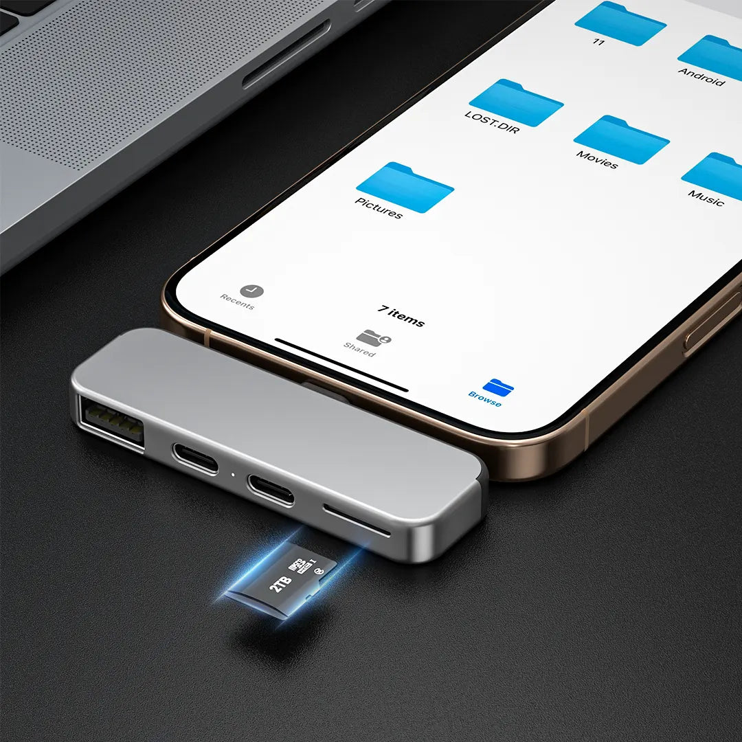 ZIKE USB-C Extender for iPhone 16/15 Z806 supports up to 2TB of capacity expansion