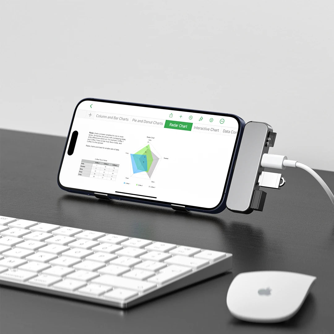 ZIKE USB-C Extender for iPhone 17/16/15 Z806 can connect to a variety of USB devices