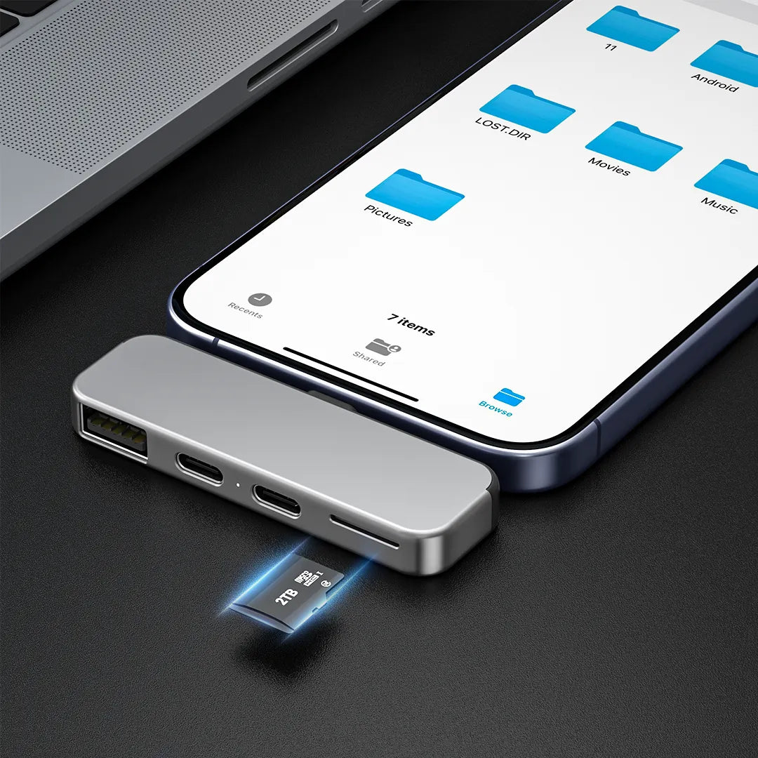 ZIKE USB-C Extender for iPhone 17/16/15 Z806 supports up to 2TB of capacity expansion