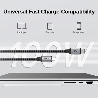 ZIKE USB C to USB C 1.5m 100W PD3.0 Cable Z518