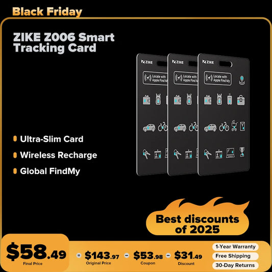 ZIKE Z006 Smart Tracking Card for iPhone/iPad/Mac