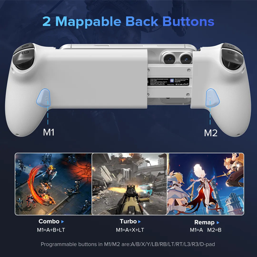 ZIKE Z331 USB-C Mobile Gaming Controller for Android and iPhone 17/16/15 Series