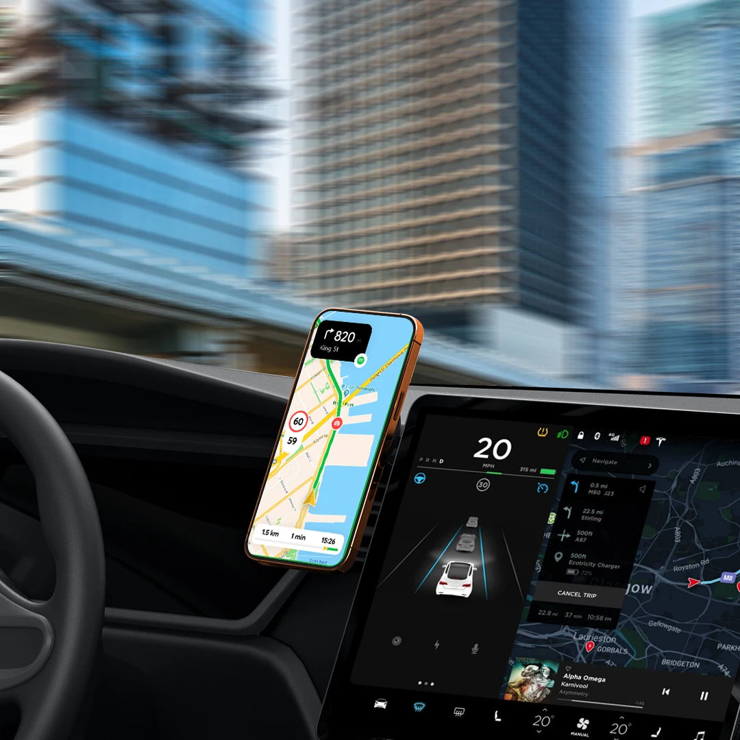 ZIKE Z618 Tesla Magnetic Smartphone Mount with a concealed, extendable design.
