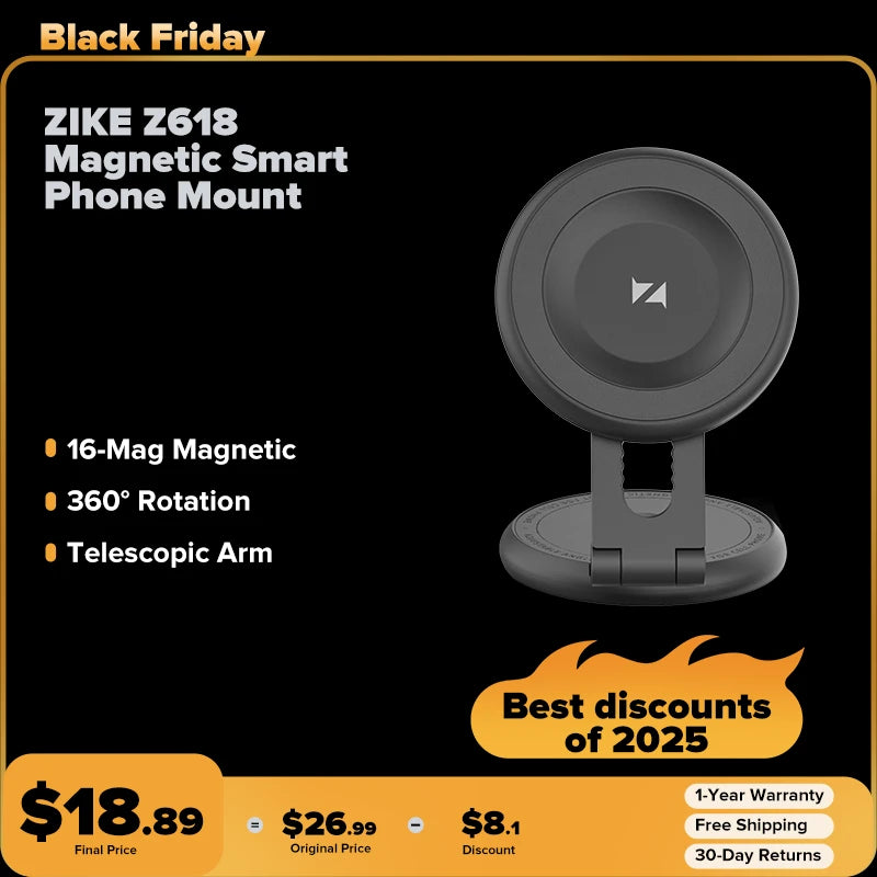 ZIKE Z618 Tesla Magnetic Smart Phone Mount
