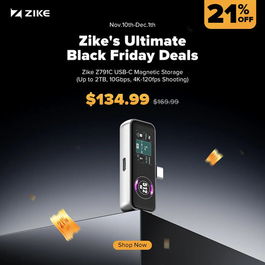 ZIKE Z791C Next Level USB-C Magnetic Extended Storage for iPhone 17/16/15 Series